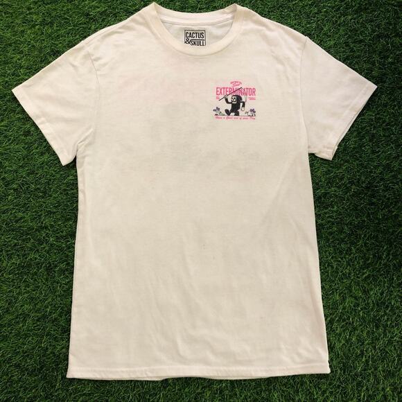 Retro “Cactus & Skull “Exterminator’ Reaper Graphic Tee - Picture 1 of 4
